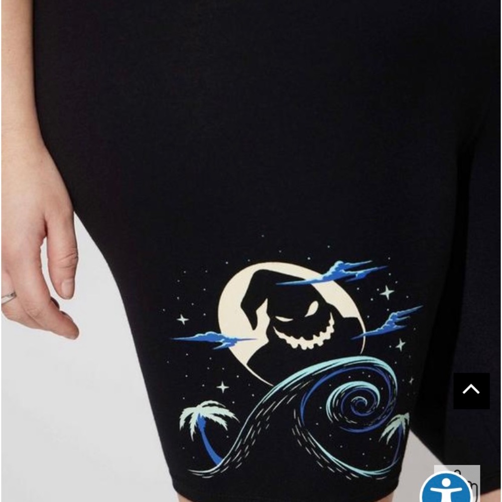 Torrid Disney Nightmare Before Christmas Bike Short Size 1